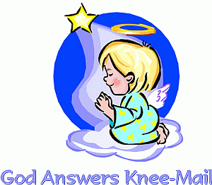 God Answers Knee-Mail Graphic For T-Shirts